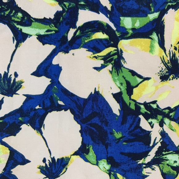 j crew blue floral shift dress 4 petite - Picture 6 of 6